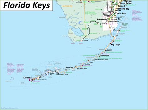 Challenges of implementing MAP Map Of The Florida Keys